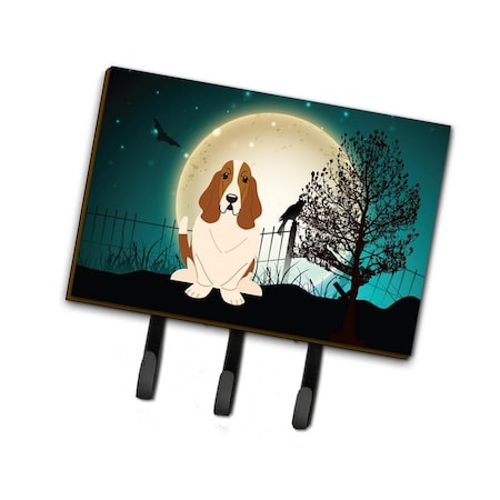 Carolines Treasures Halloween Scary Basset Hound Leash or Key Holder BB2211TH68